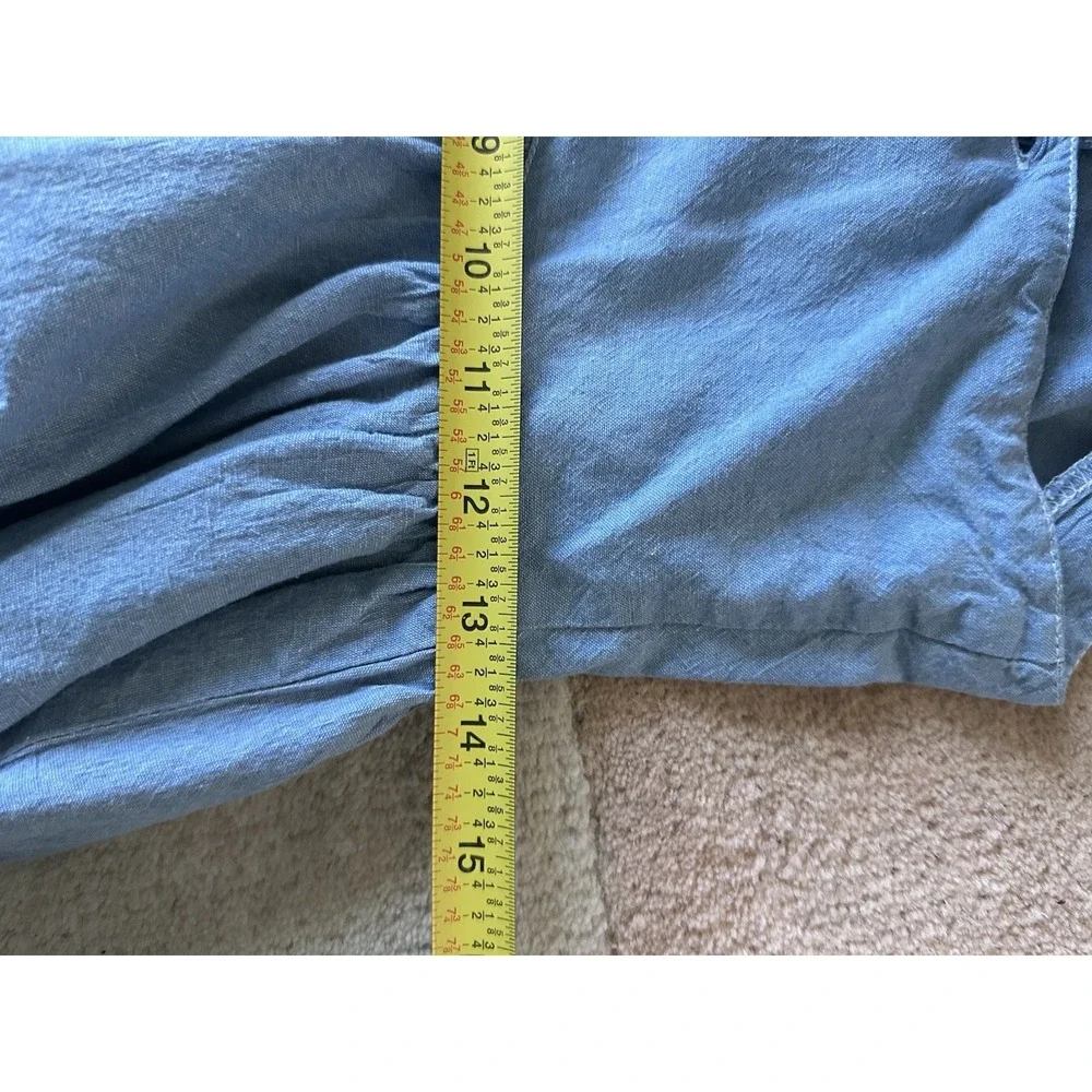 Vintage Prairie Cottagecore Western Denim Circle Skirt Dress SMALL/MEDIUM - Picture 14 of 16